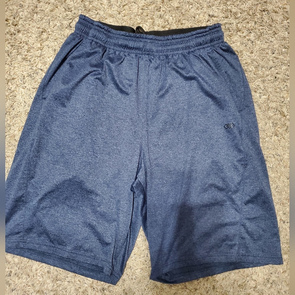 Leg3Nd Men's Blue Athletic Shorts With Pockets, Size: M - Picture 6 of 6